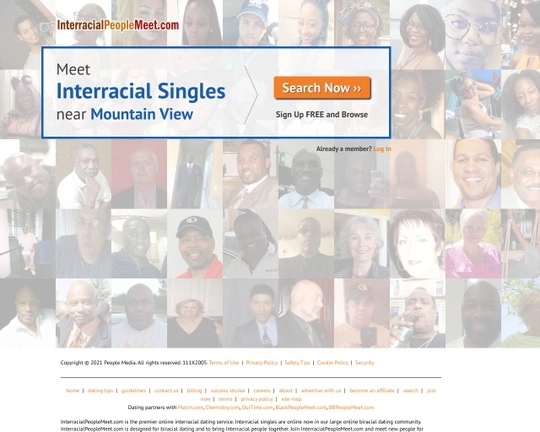 Interracial People Meet Logo