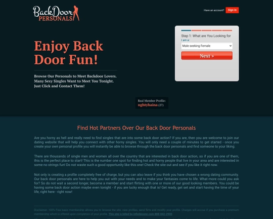 Back Door Personals Logo