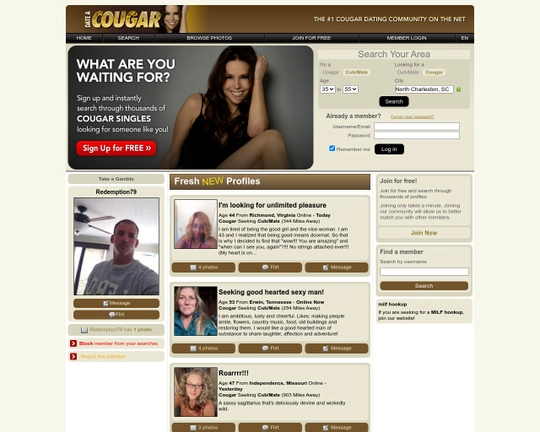 Date a Cougar Logo