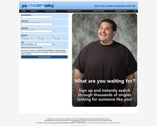 Gay Chubby Dating Logo