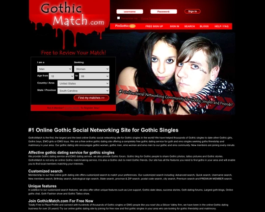 GothicMatch.com Logo