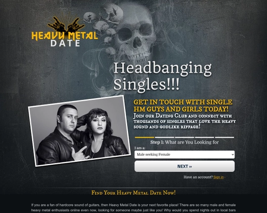 HeavyMetalDate.com Logo