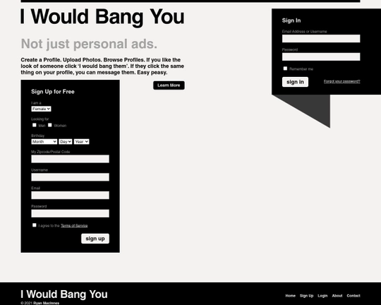 I Would Bang You Logo