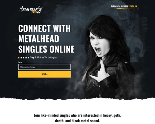 MetalheadDate.com Logo