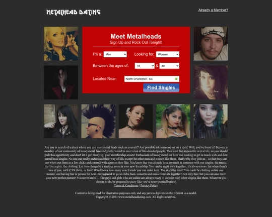 MetalheadDating.com Logo
