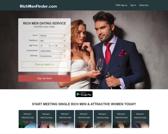 Rich Men Finder Logo