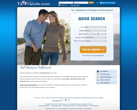 TallFriends.com Logo