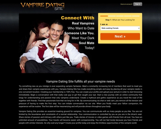 VampireDatingSite.com Logo