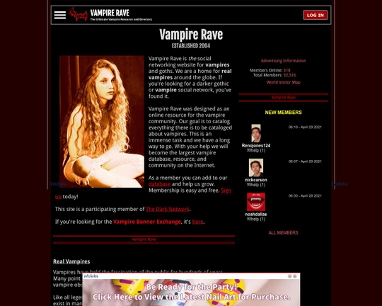 VampireRave.com Logo