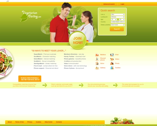 VegetarianDating.com Logo