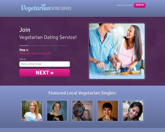 VegetarianDatingService.com Logo