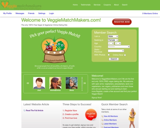 VeggieMatchMakers.com Logo